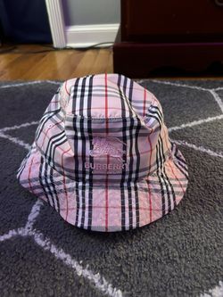 Supreme Burberry Pink Bucket Hat