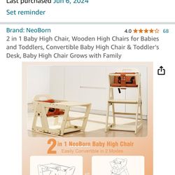 Interchangeable High Chair 