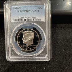 1994 S Gem Proof Kennedy Half Dollar Graded At PR69 With A Deep Cameo U-7