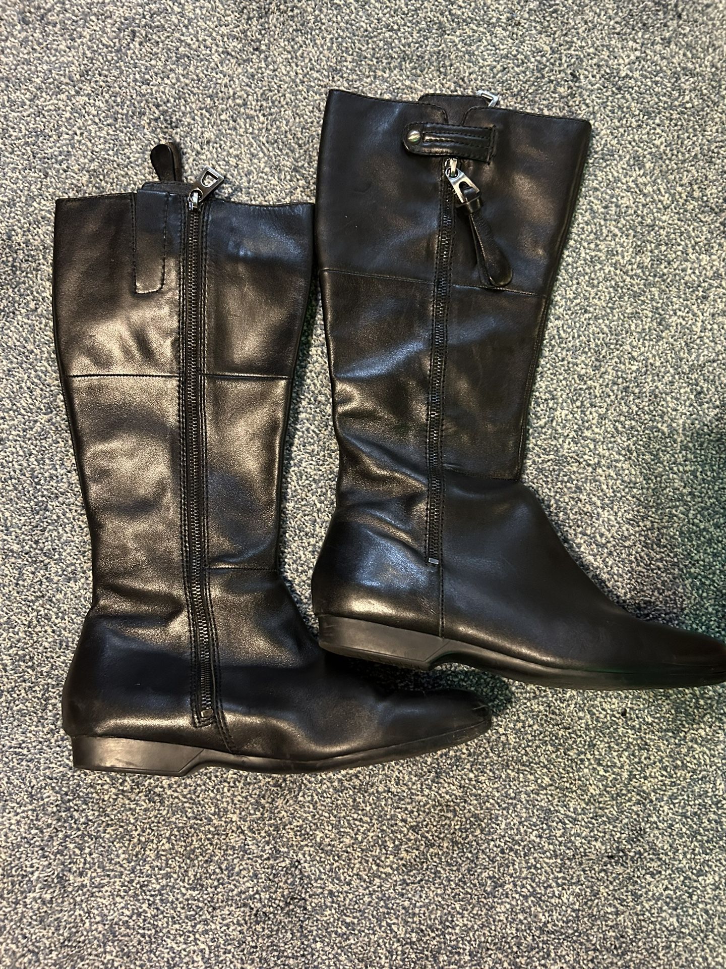 Enzo Angiolini Leather Knee-Hi Boots 9.5 M