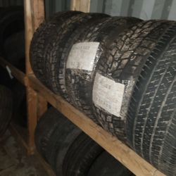 215 55 17 (4) snow used tires NO hidden fees FREE installation