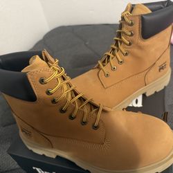 Timberland Pro Sawhorse 6" Men's Boots, Size 9, Wheat Composite Toe