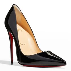 So Kate Patent Pointed-Toe Red Sole Pump