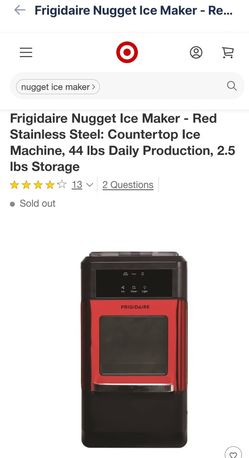 Frigidaire Nugget Ice Maker - Red Stainless Steel