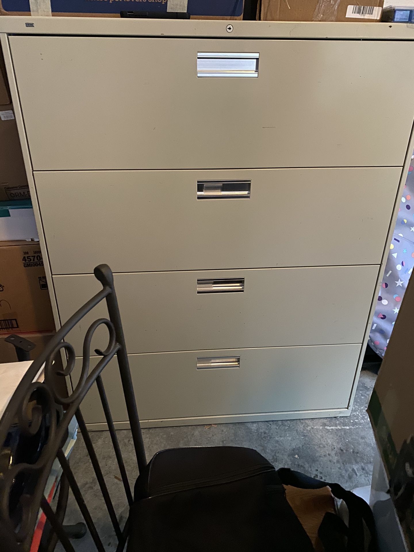 Industrial 4 Drawer Filing Cabinet