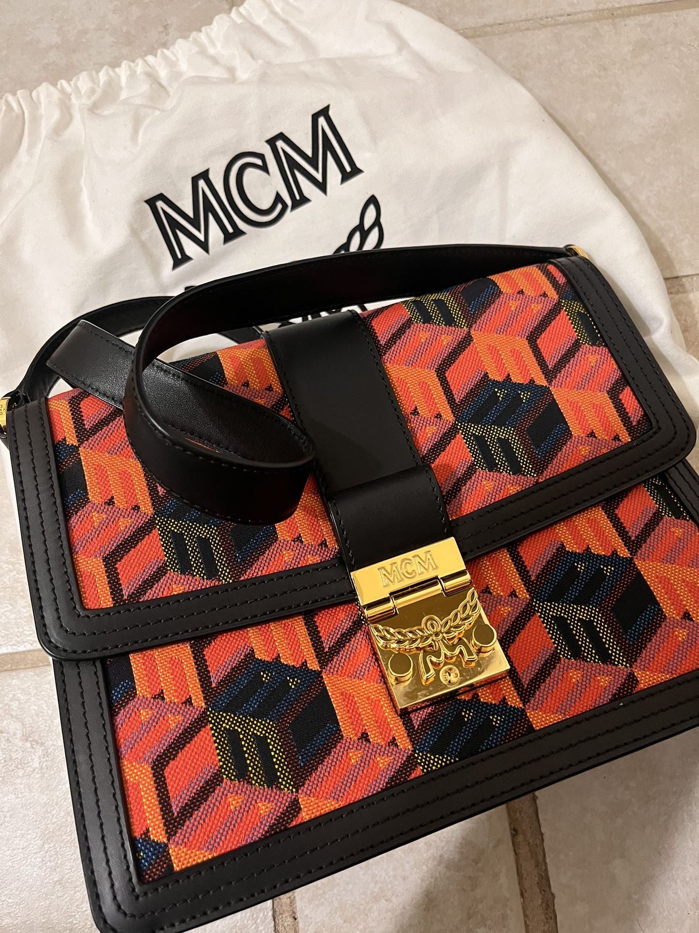 MCM Vintage lock Bag
