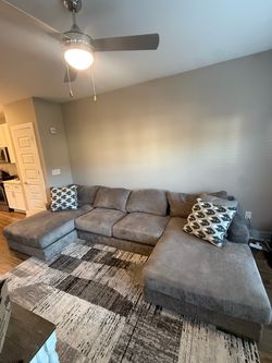 4 piece double chaise sectional