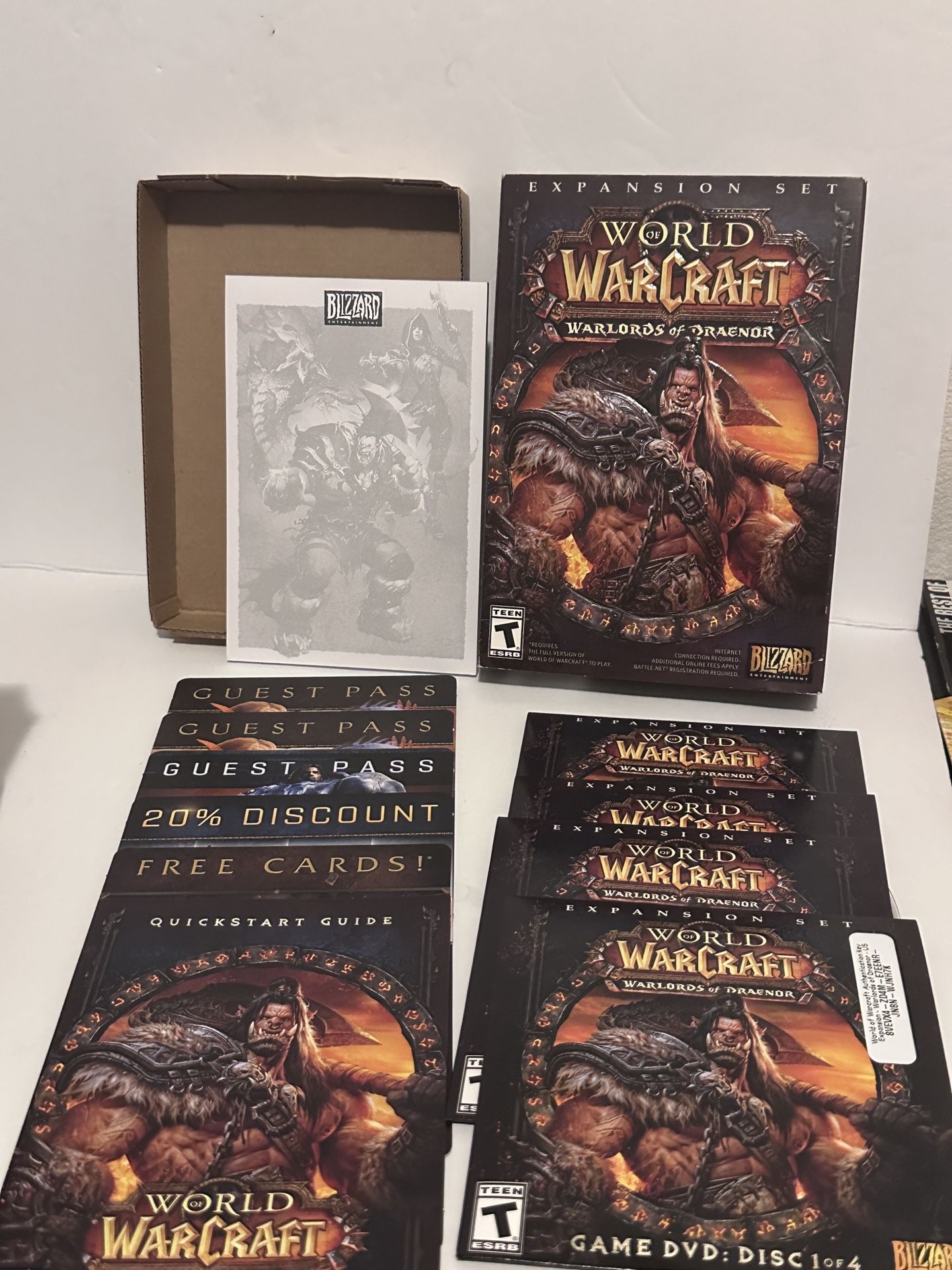 COMPLETE CIB Blizzard World of Warcraft Warlords of Draenor expansion set