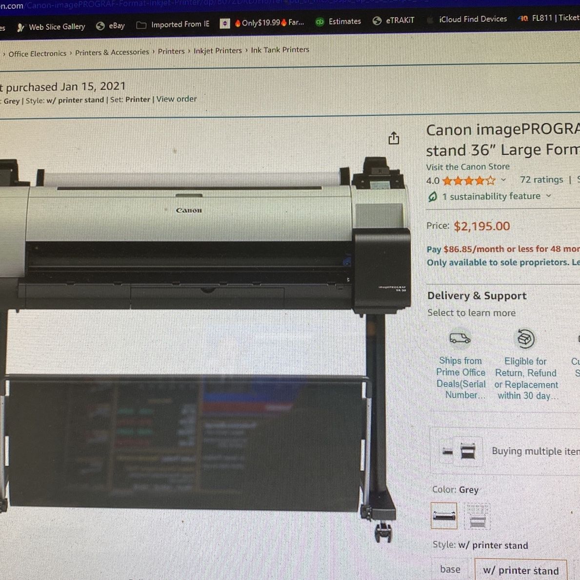 Canon Plotter/printer