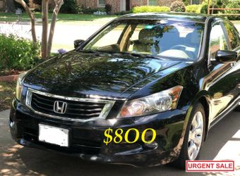 🎁💝$8OO URGENTLY I sell my family car 2OO9 Honda Accord EX-L Everything is working great! Runs great and fun to drive.🔑🔑