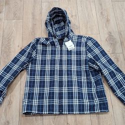 New- Burberry Check Jacket Size S/M (Authentic)