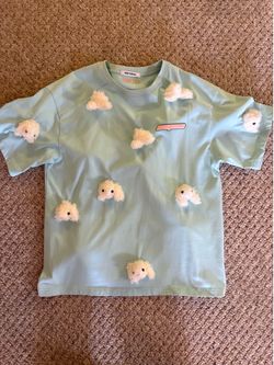 13DE MARZO Blue Loose-Fit Casual T-Shirt (Authentic)  S size