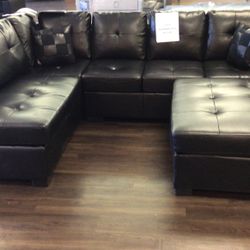Brand New Leather Sectional 