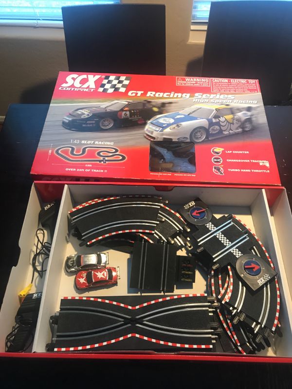 SCX Compact Slot Car Set GT Racing Series High Speed Racing for Sale in