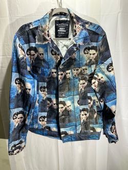 Rare The Matrix x Sicko19 By Pull&Bear• Keanu Reeves Jacket • Size S Y2K