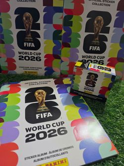 WORLD CUP  BUNDLE (REGULAR ALBUM + PANINI WC26  STICKER BOX (25 packs) (7 stickers)+ 3 Quadrottas)