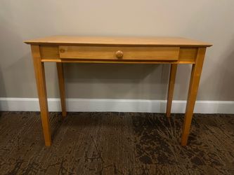 Wood Writing Desk with Single Drawer