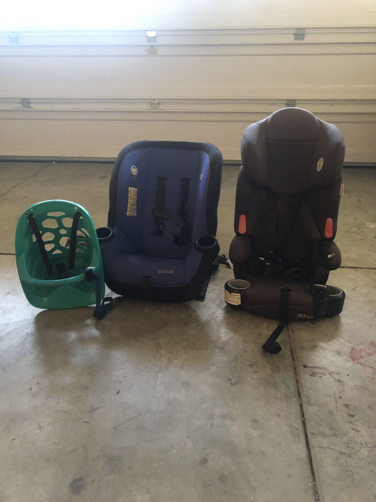 2 car seats only - bike seat has been sold