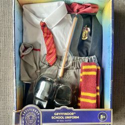 Harry Potter Hogwarts Gryffindor School Uniform Set For 18" Doll NEW