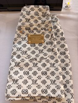 Monogram Denim skirt