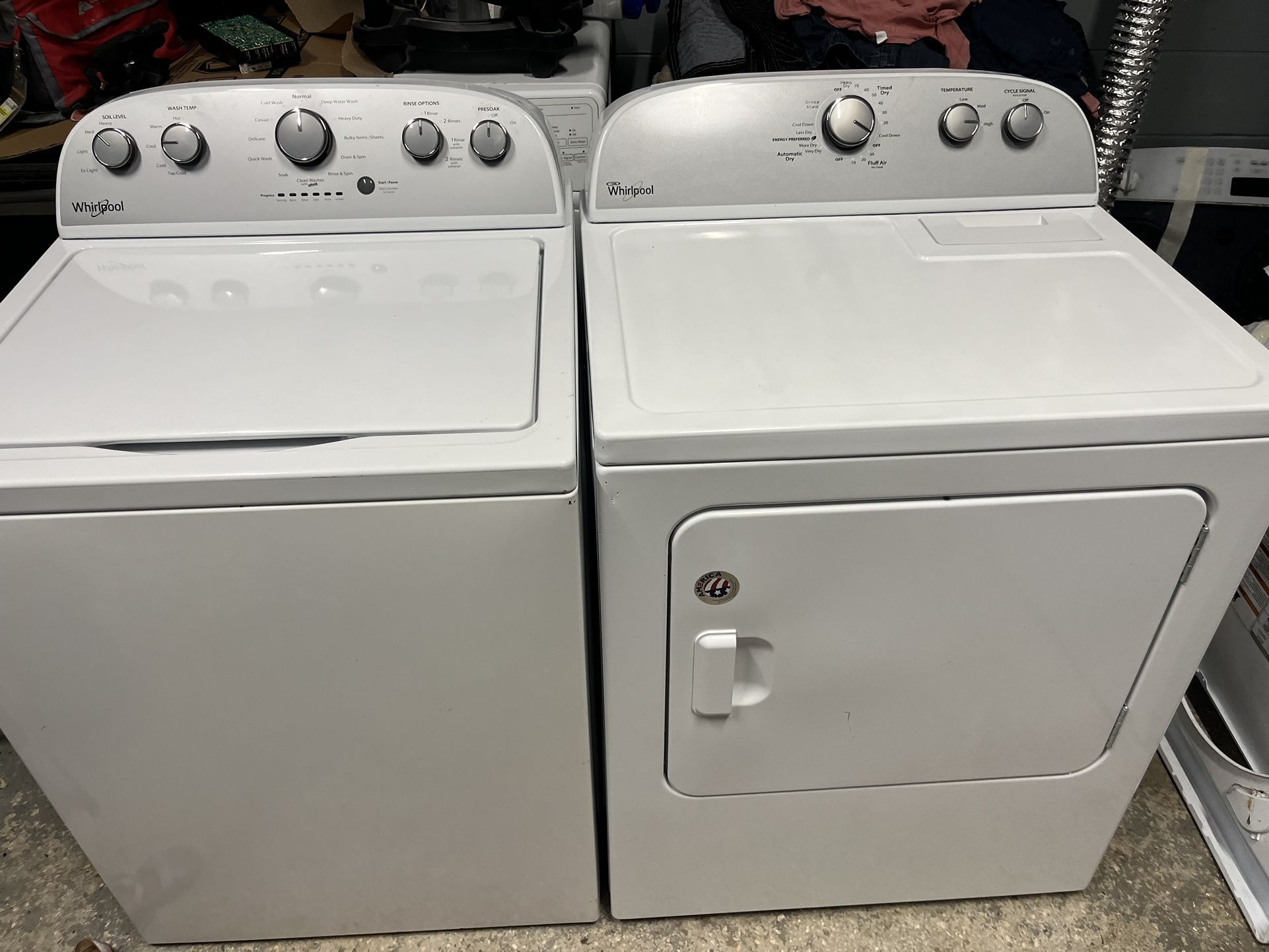 Whirpool Washer And Dryer Set