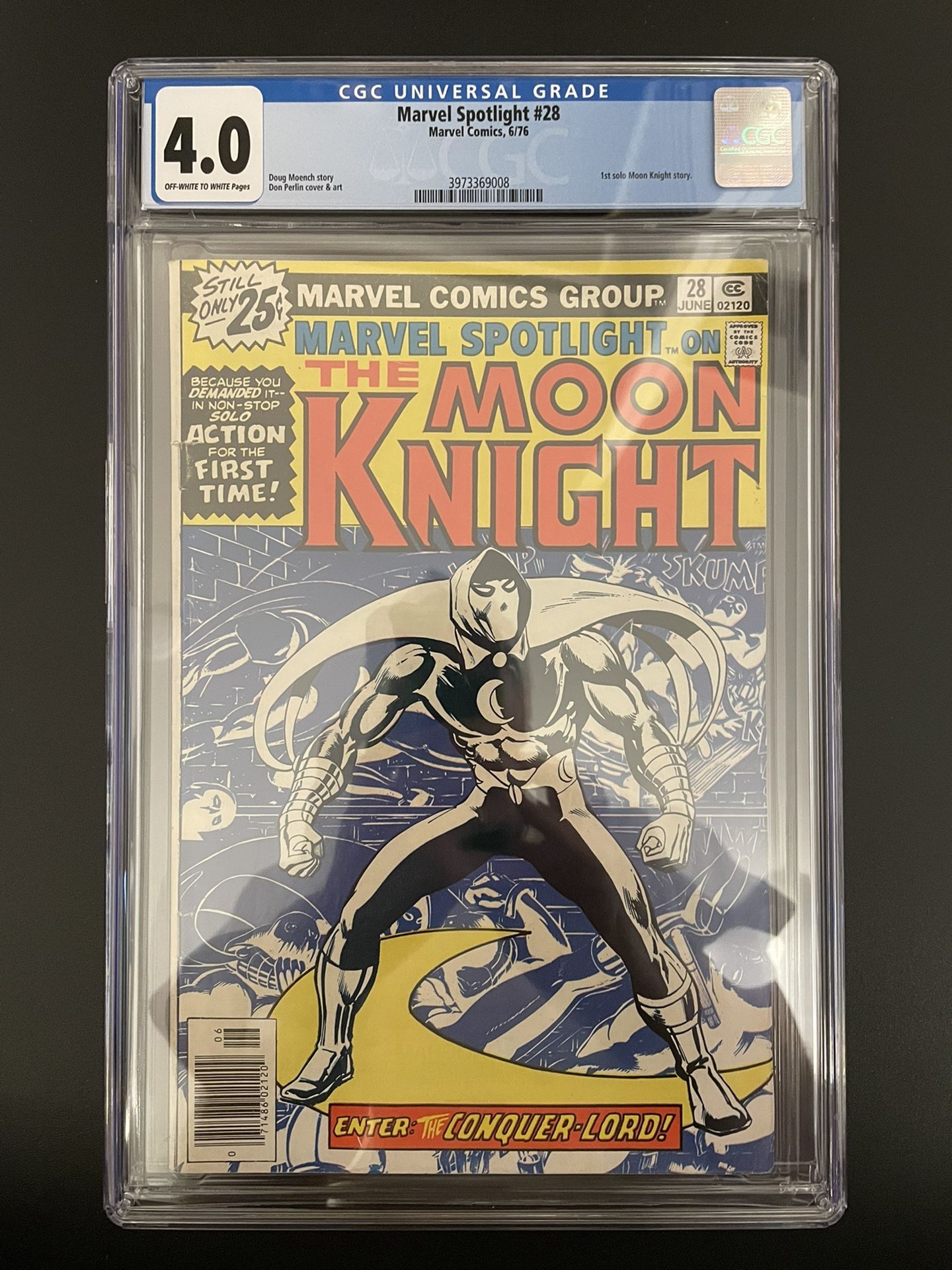 Marvel Spotlight 28 - First solo Moon Knight - CGC 4.0