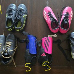 Soccer Cleats/shin Gaurds