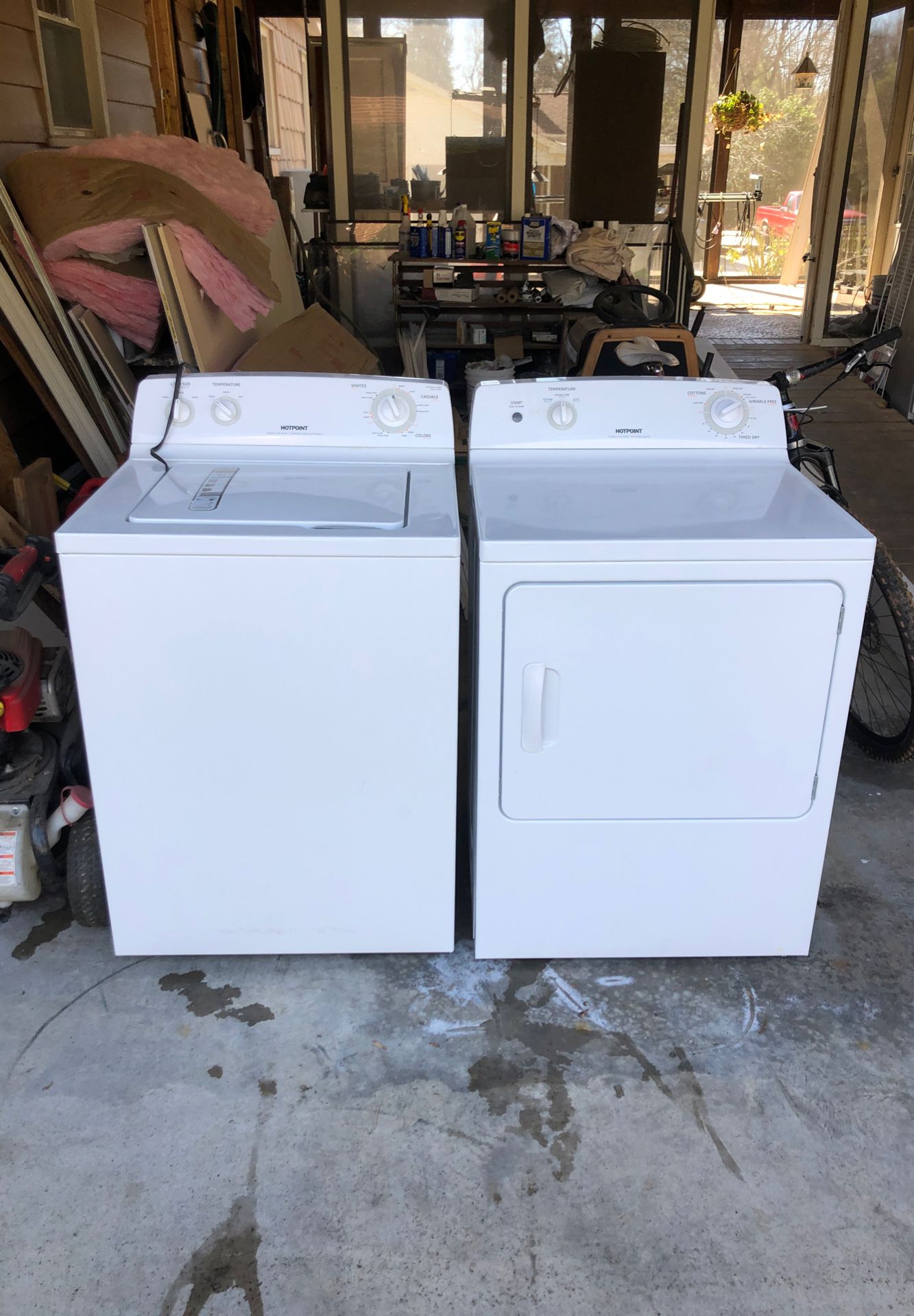 Hotpoint washer and gas dryer