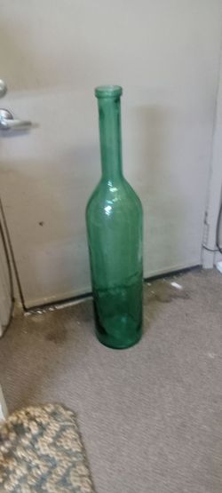 New recycled glass floor vase thick and elegant