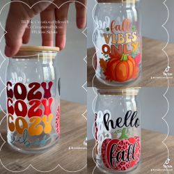 Libbey Glass Can Cup Fall