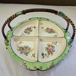 Antique Made in Japan Hand Painted Porcelain Dish