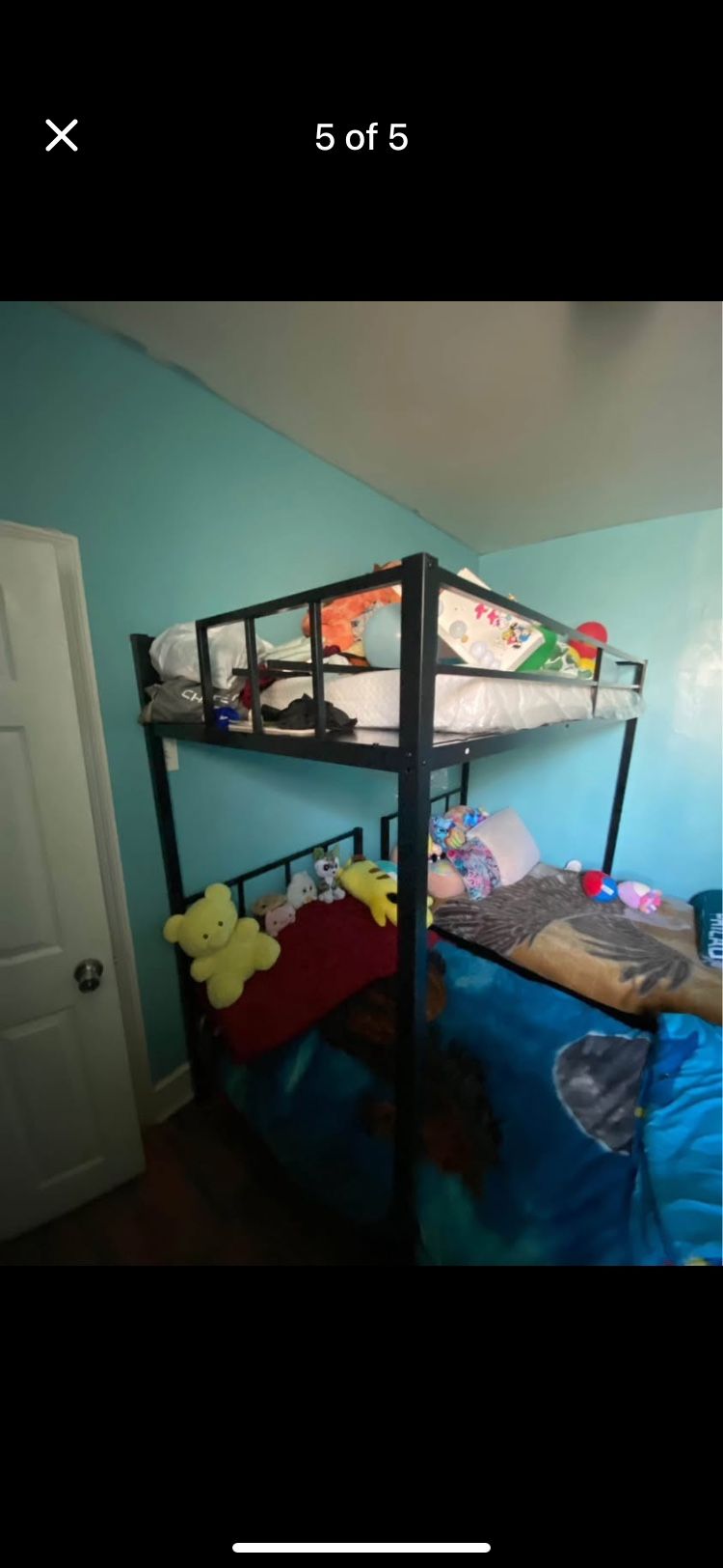 triple bunk bed + mattresses need gone 7/3