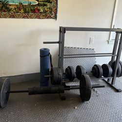 Weights And Weight Rack