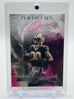 2022 Panini Origins Chris Olave Pink Autograph Rookie /8 No.RAU-COL