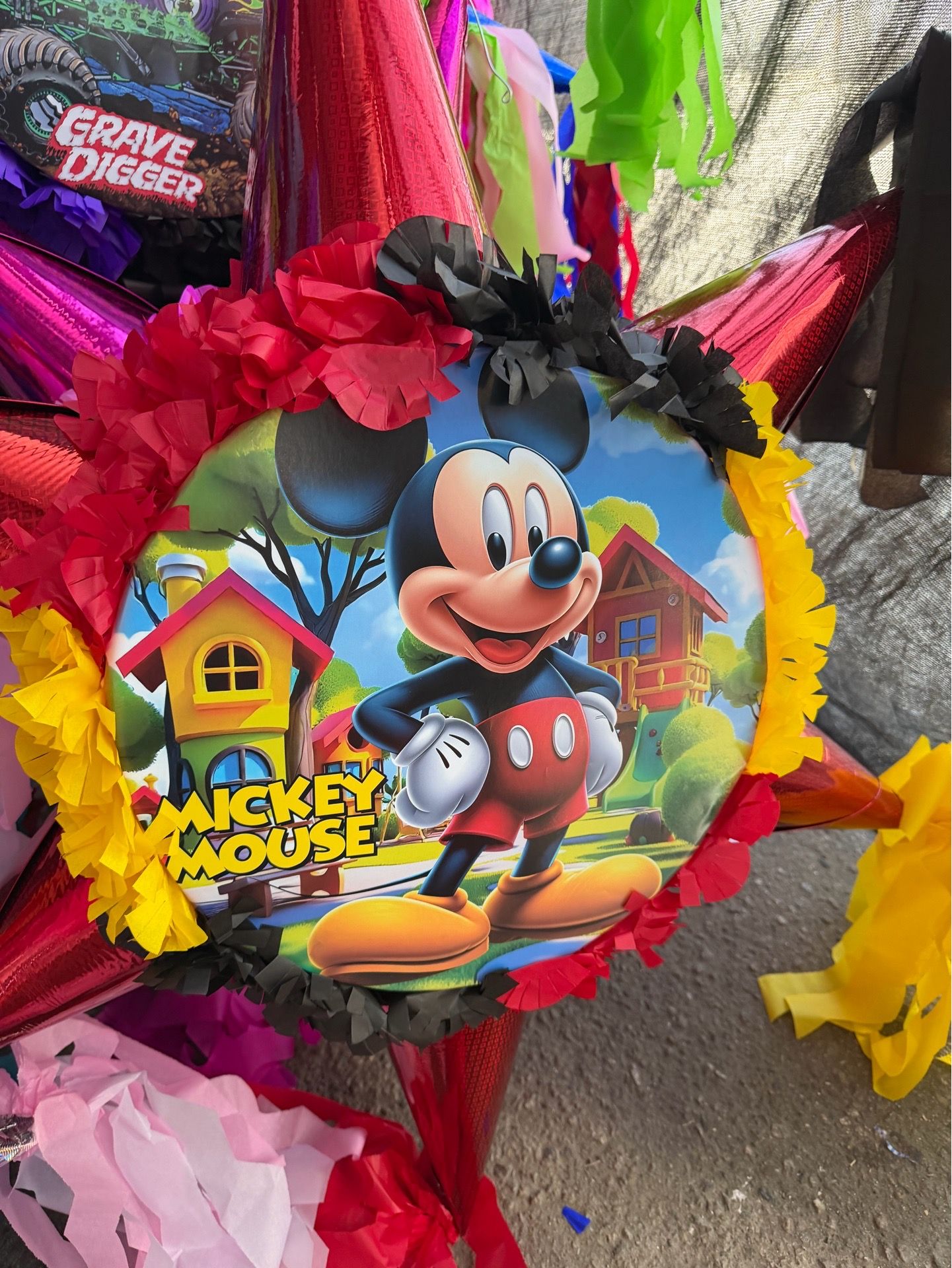 Mickey Mouse tambor star pinata