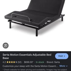 Serra Motion Essentials Adjustable Bed W/matteress