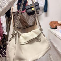 White Leather Bag 