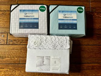 3 NEW SETS OF KING SIZE SHEET SETS