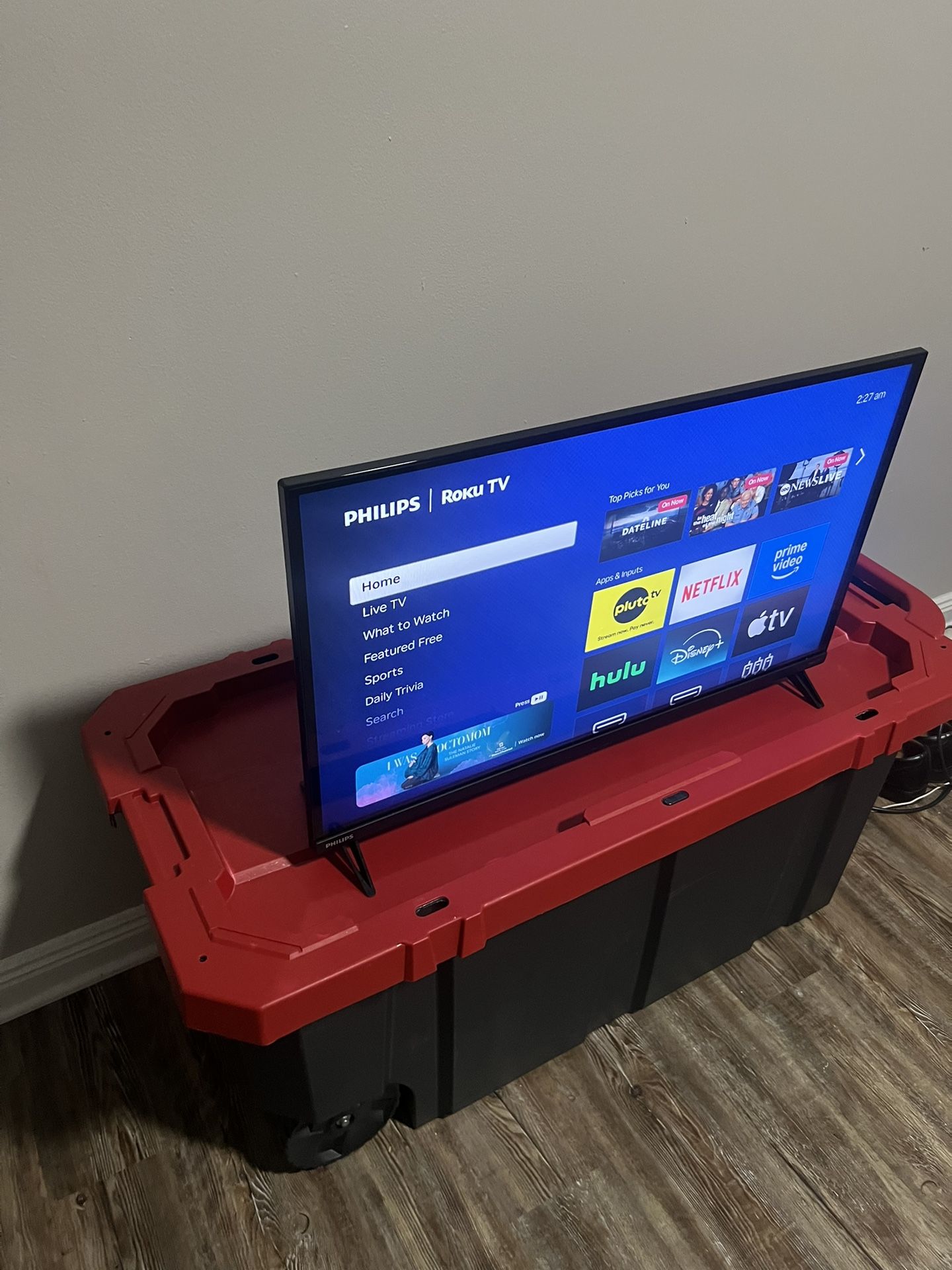 $120 – Philips 32” Roku Smart TV