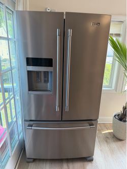 Maytag Stainless Steel French Door Refrigerator – Ice & Water Dispenser