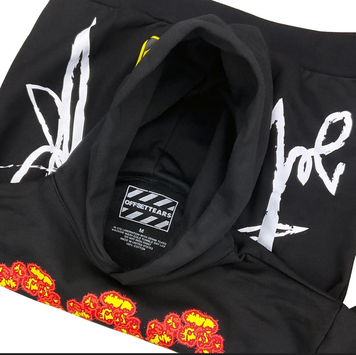 Denim Tears X OFFSET Hoodie Black-original