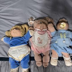 3 Original Cabbage Patch Dolls