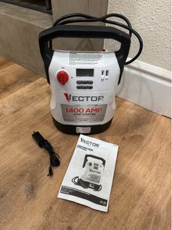 Vector VECJ14C 1400 Amp Jump Starter with Compressor Portable Power Station with USB-C , USB-A and AC Power