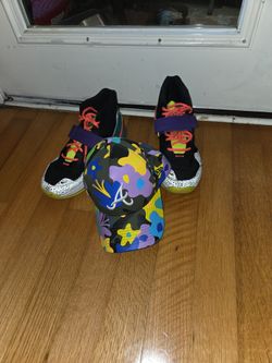 Nike Basketball Sneakers And Hat