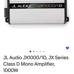 JL Audio JX1000/1D