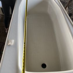 60” X 30” Drop In Porcelain Enameled Cast Iron Bathtub