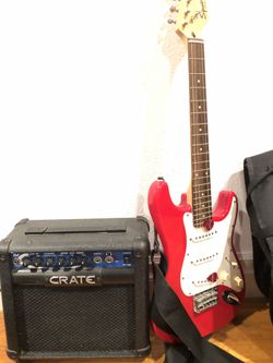 Squier Mini Electric Guitar & Crate Amplifier 