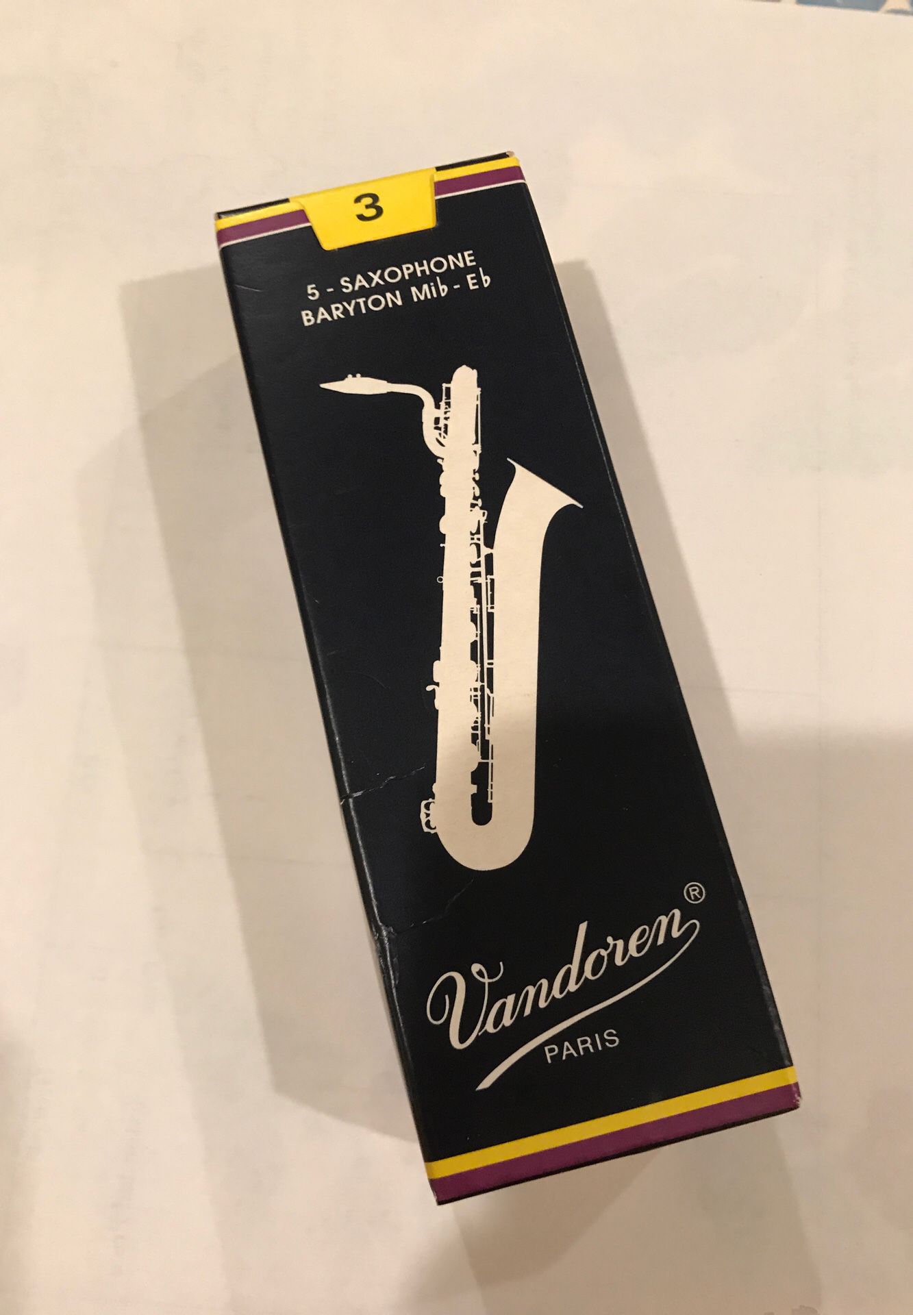 Vandoren Baritone saxophone reeds-strength 3- OPEN BOX OF 4