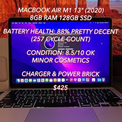 Apple MacBook Air M1 Chip 13” (2020) 8GB RAM/128GB SSD Used Authentic