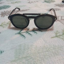 Black Men's Round Framed Acetate Gucci Sunglasses 